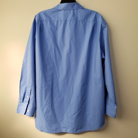 DAVID TAYLOR Casual Men's Blue Buttoned Shirt - Picture 4 of 5